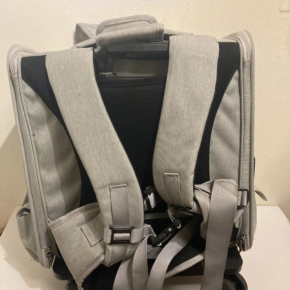 CITYCHASE Pet Carrier Backpack with Wheels for Cats and Puppies